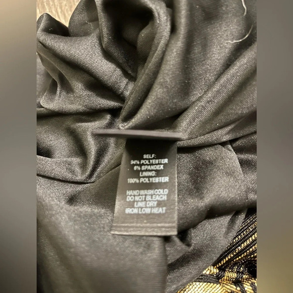 Lulus Always a Party Gold Metallic Twist-Front Cutout Midi Dress XS NWT - Picture 6 of 6